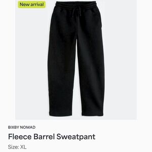 Bixby Nomad Black Fleece Barrel Sweatpants - NWT Size XL
